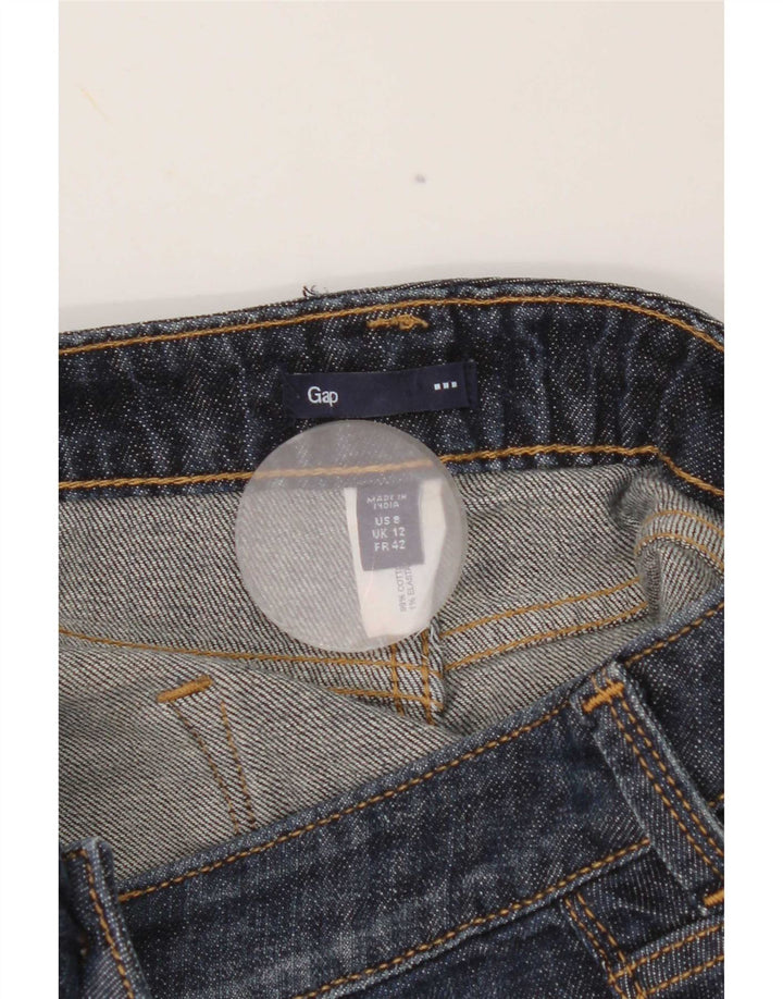 Mini gonna in denim da donna Gap UK 12 media W32 cotone blu navy