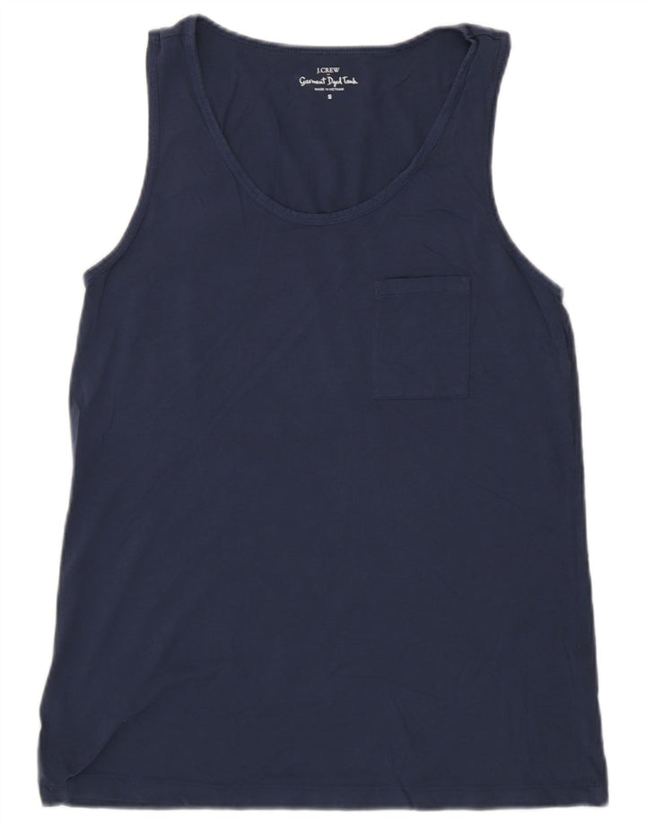 Canotta da donna J. CREW UK 10 piccola in cotone blu navy