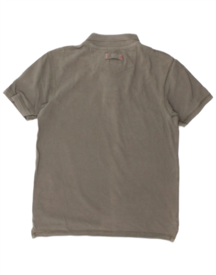 Polo Heritage da uomo Fat Face in cotone grigio medio