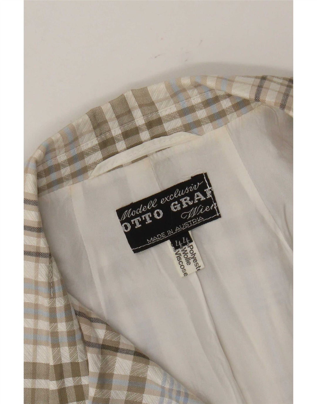 Giubbotto bomber da donna vintage IT 44 Poliestere a quadri verde medio