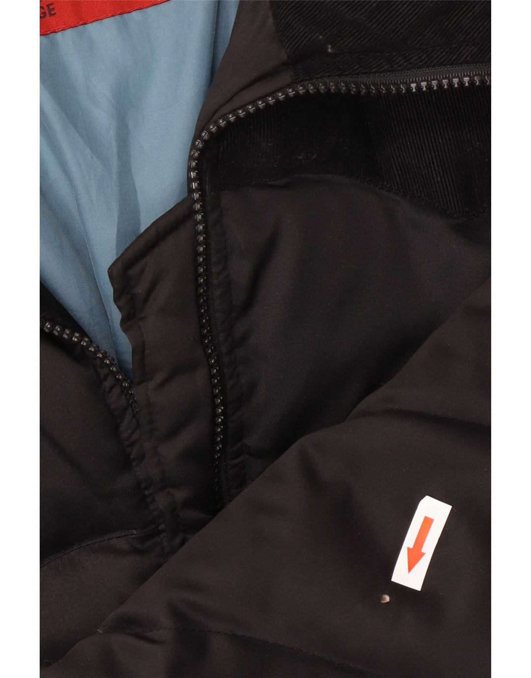 Giacca bomber imbottita da donna Levi's UK 16 grande poliestere nero