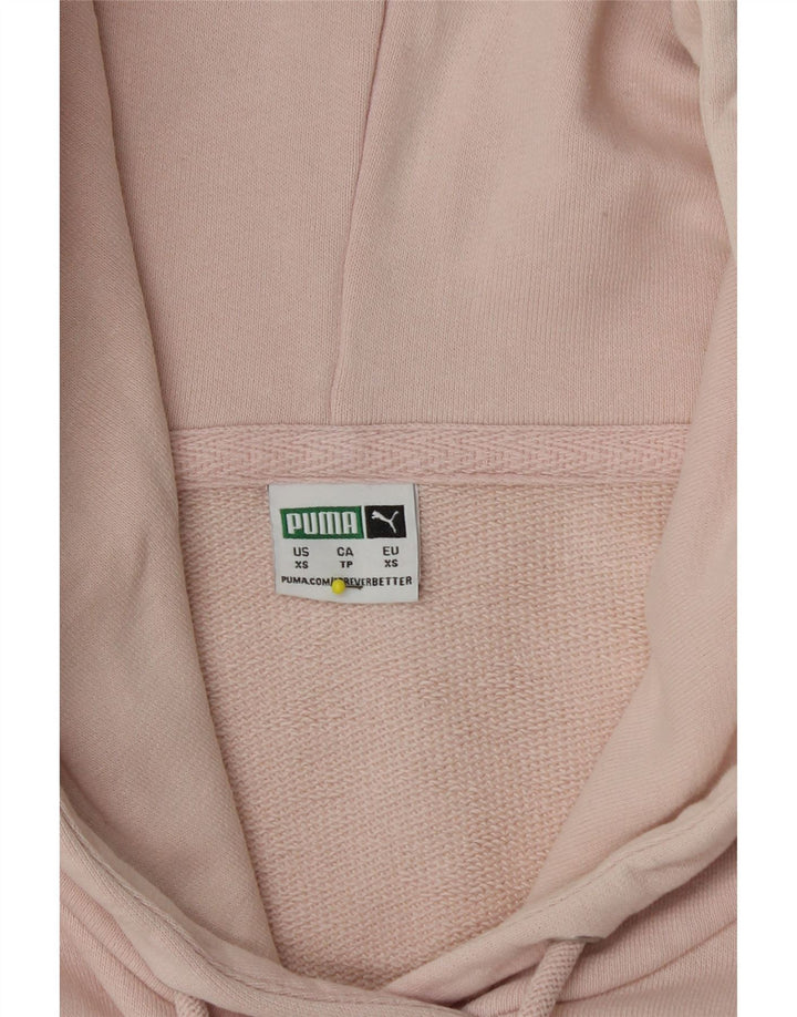 Felpa con cappuccio oversize grafica da donna Puma UK 6 XS Rosa