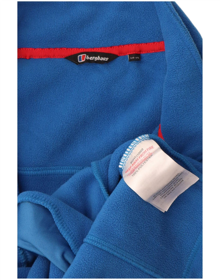 Giacca in pile da ragazzo Berghaus 14-15 anni in poliestere color block blu