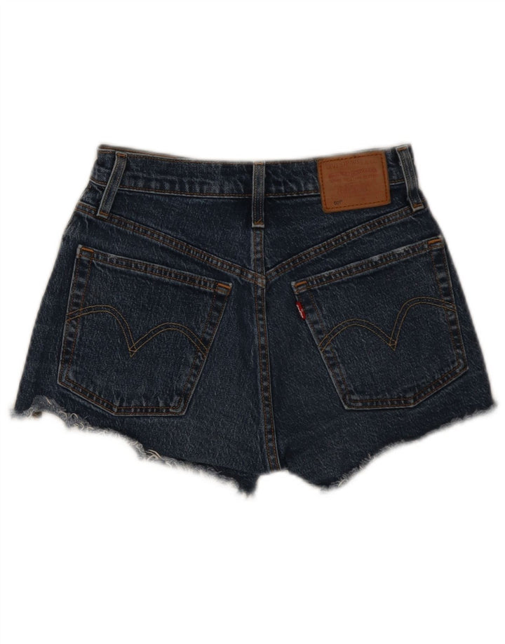 Pantaloni caldi in denim Levi's 501 da donna W26 piccoli blu