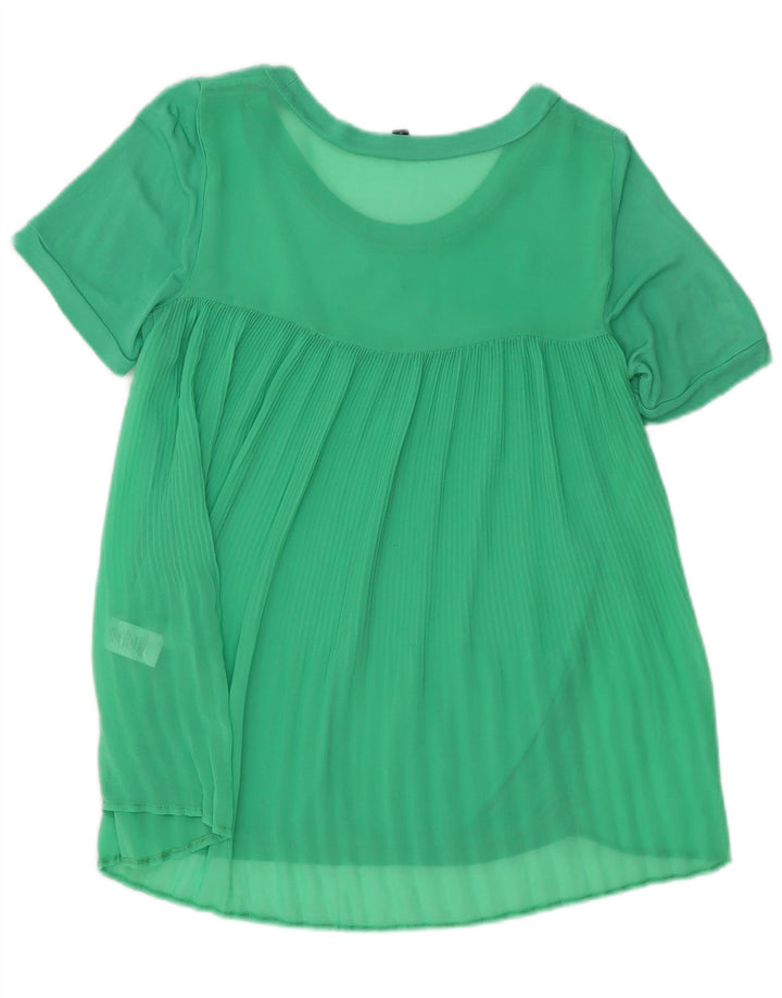Camicetta da donna French Connection Top UK 10 piccola viscosa verde