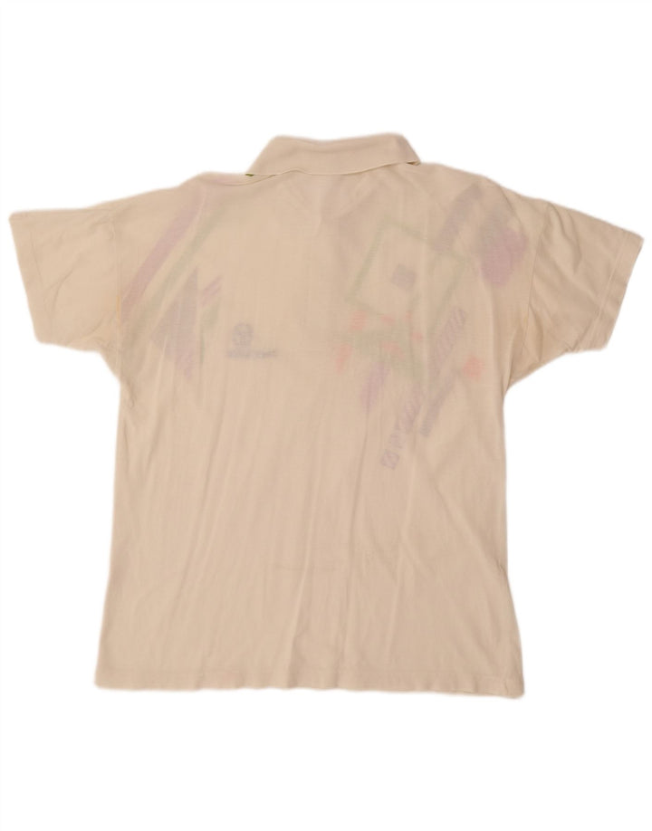 Polo da uomo SERGIO TACCHINI EU 50 cotone geometrico bianco sporco medio