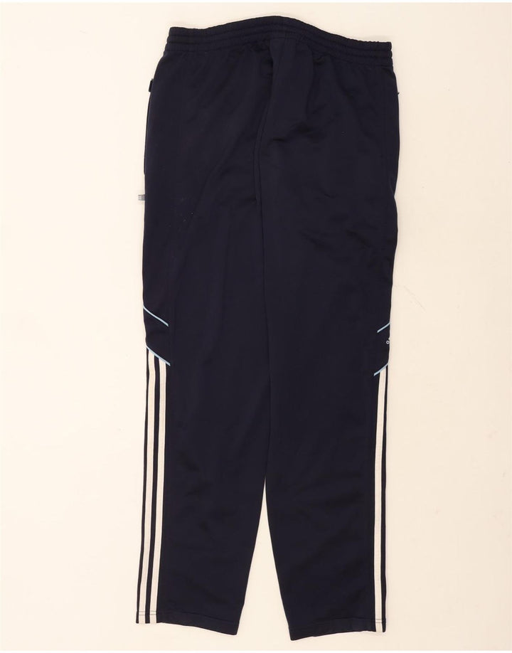 Pantaloni da tuta da uomo Adidas medi in poliestere blu navy