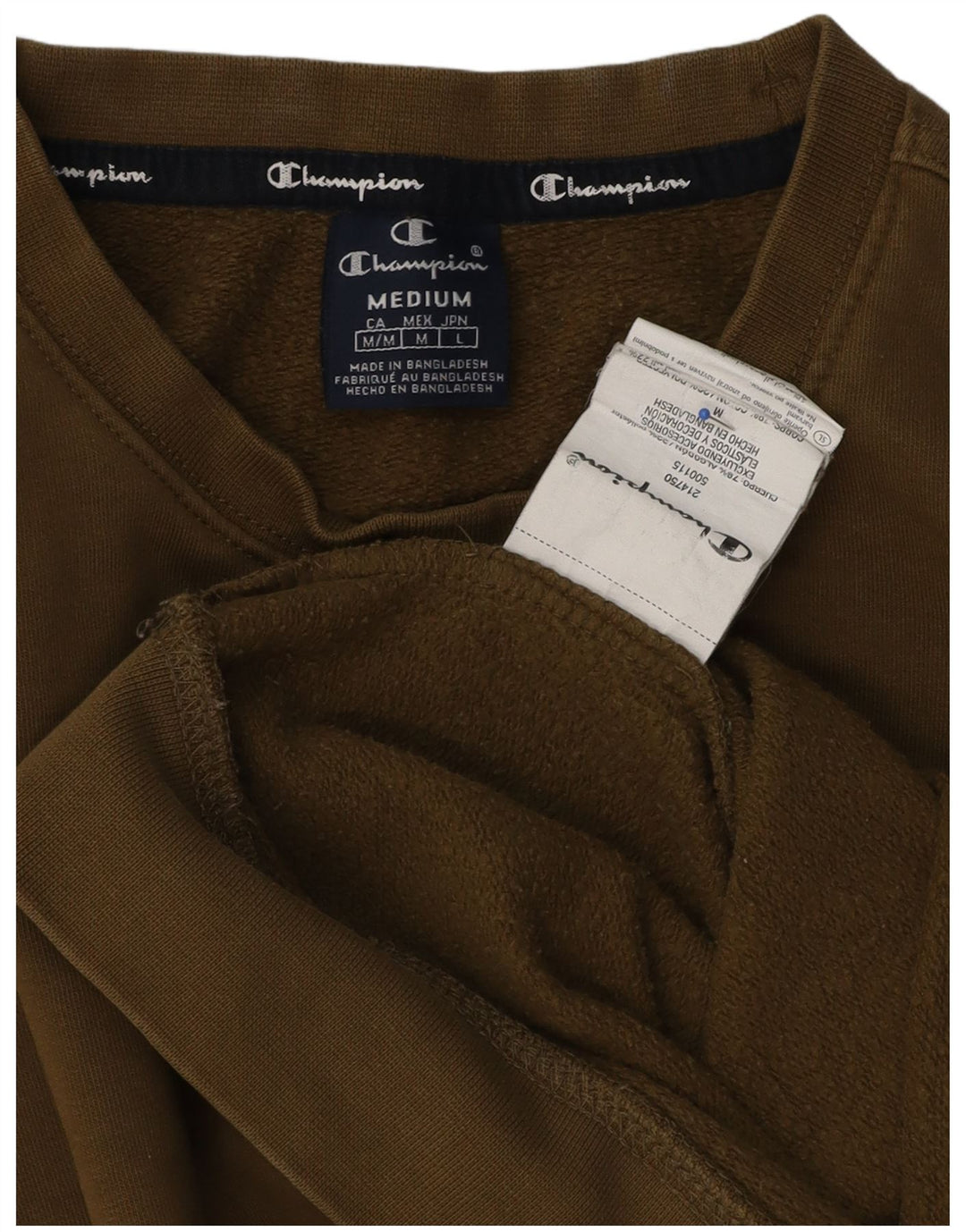 Felpa da uomo Champion, maglione medio, cotone kaki
