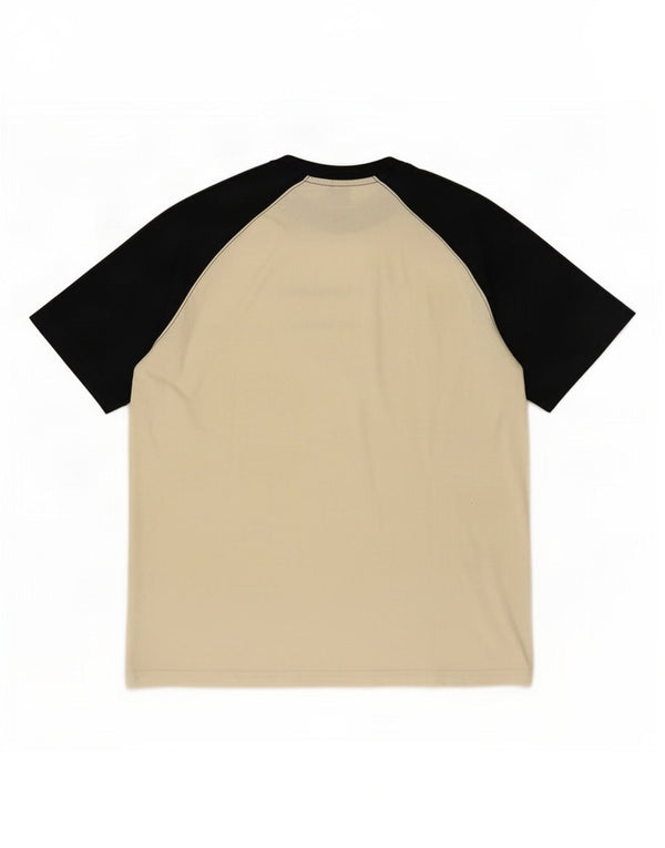 Champion Mens Graphic T-Shirt Top Small Off White Colourblock Cotton