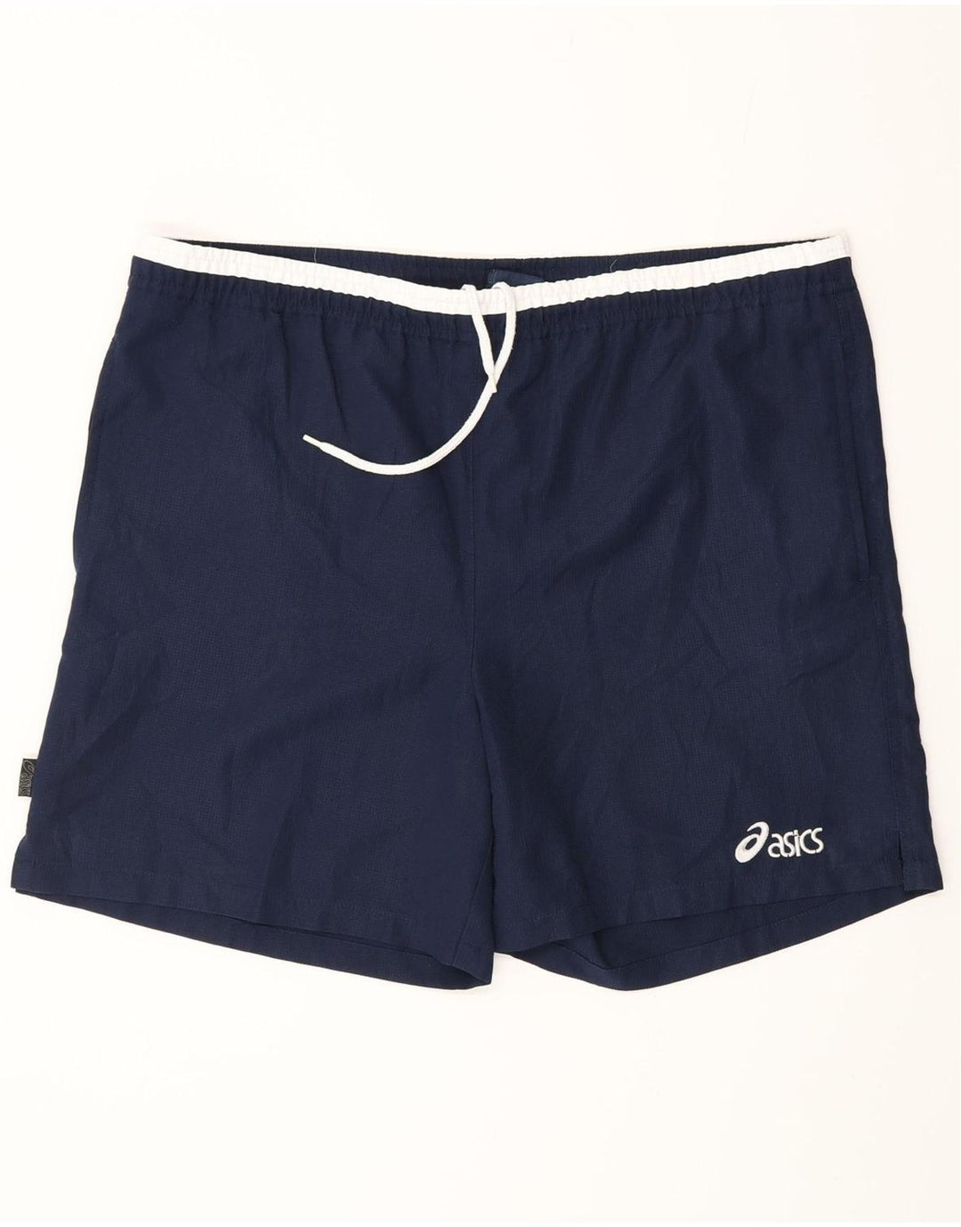 Pantaloncini da bagno ASICS da uomo grandi in poliestere blu navy