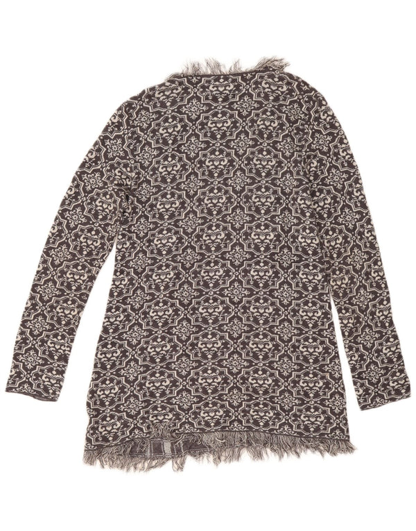 Maglione cardigan aperto da donna Rip Curl UK 8 Small Grey Fair Isle