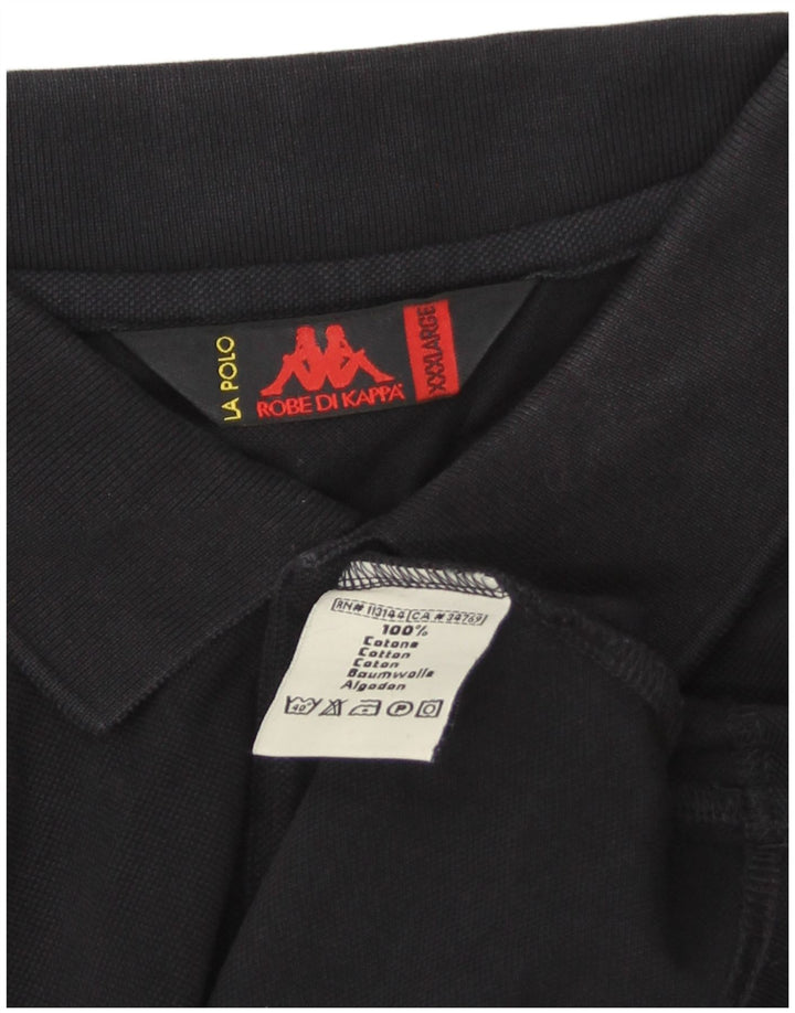 Polo Kappa Uomo 3XL Cotone Blu Navy