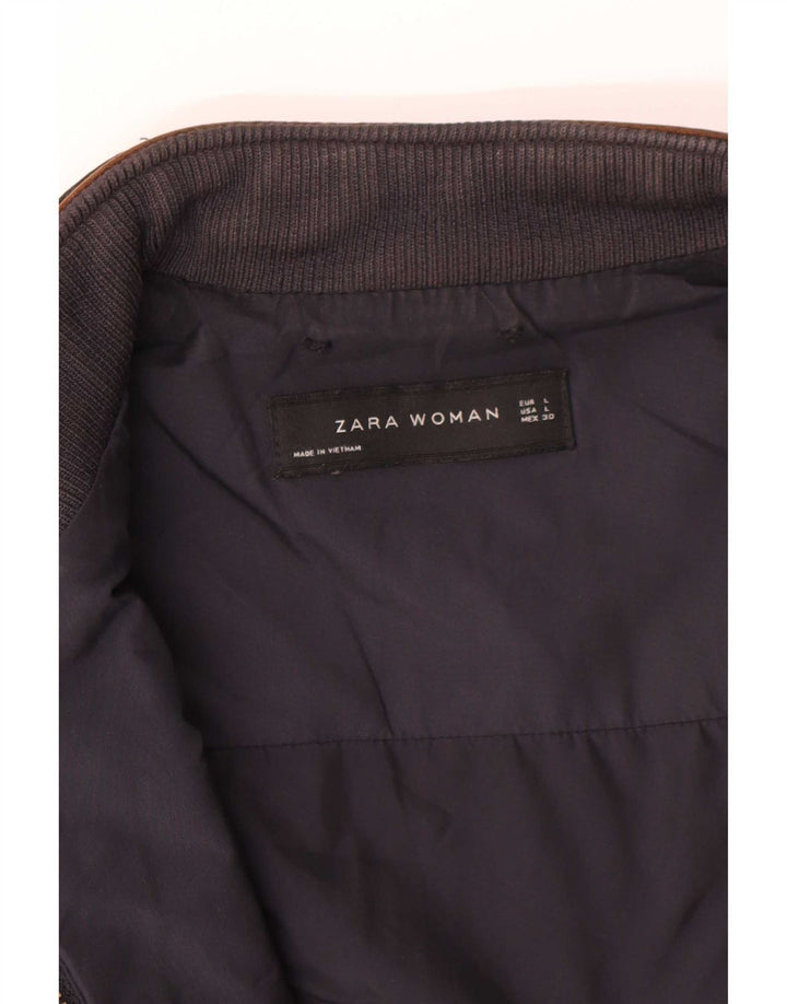 Gilet trapuntato da donna Zara UK 14 grande blu navy