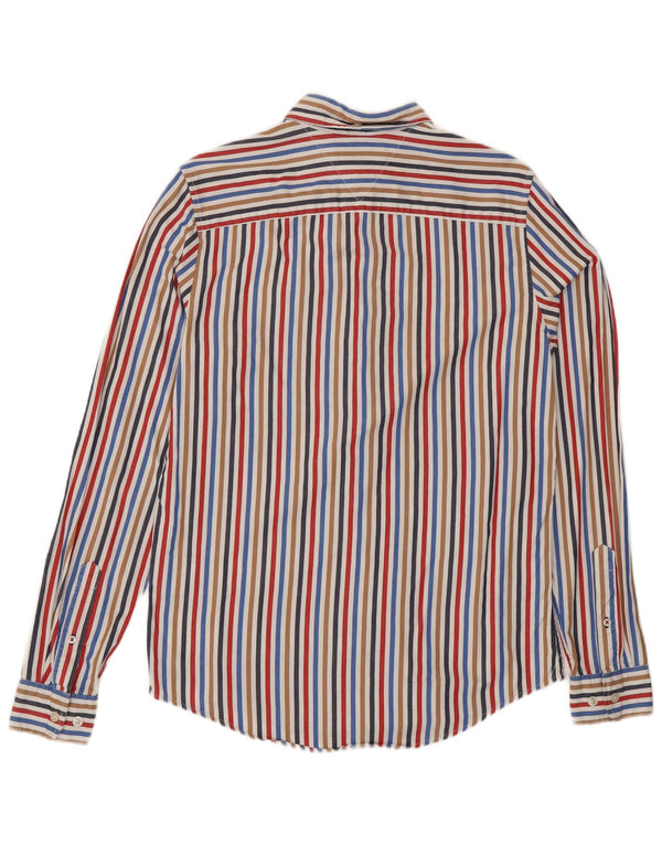 Camicia slim fit da uomo Tommy Hilfiger XS in cotone a righe multicolore