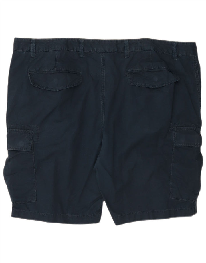 Pantaloncini cargo da uomo Marks & Spencer W44 2XL cotone blu navy