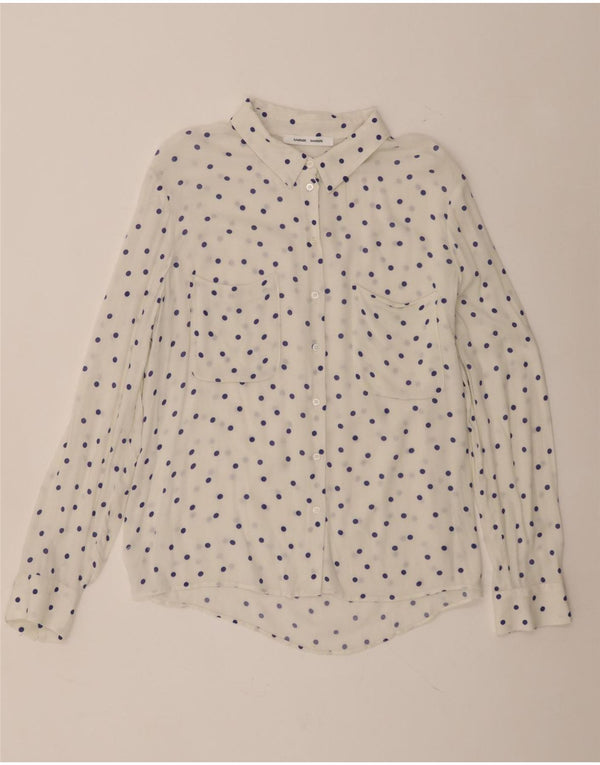 Samsoe & Camicia da donna UK 18 XL Viscosa maculata bianca