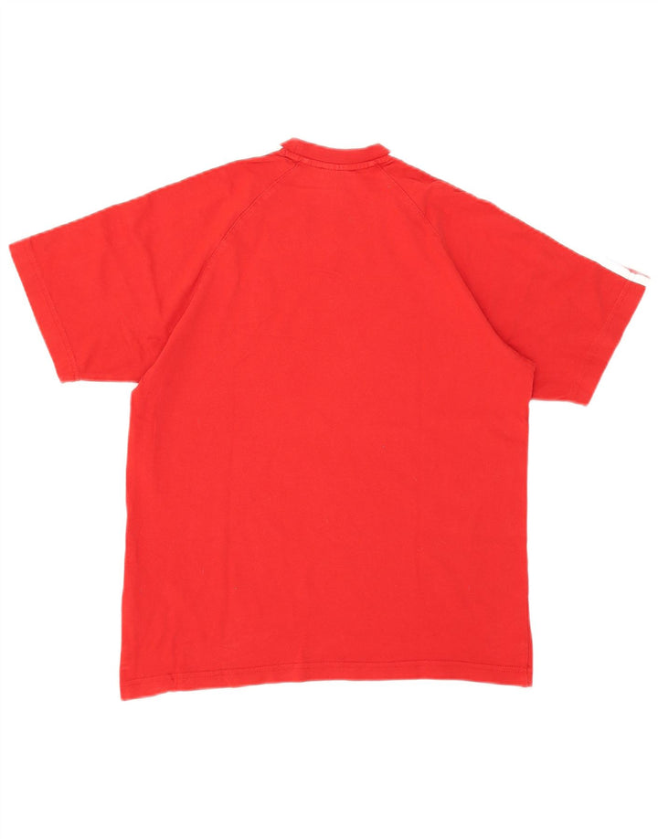 T-shirt Adidas da uomo Top Small rossa in cotone