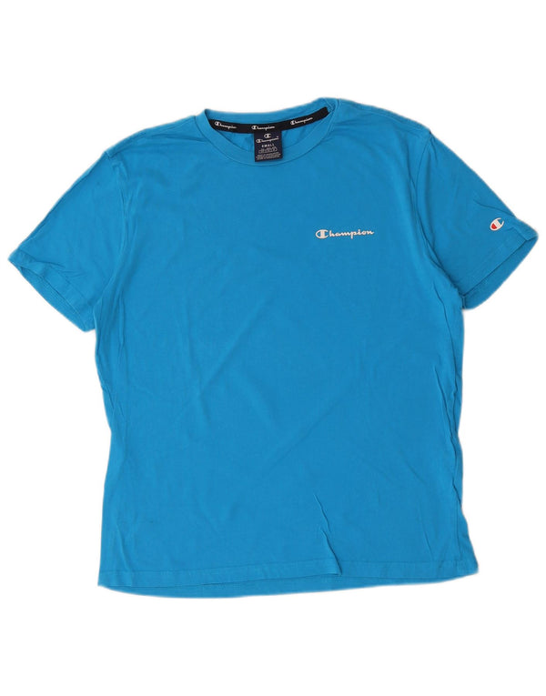 T-shirt da uomo Champion Top piccola in cotone blu