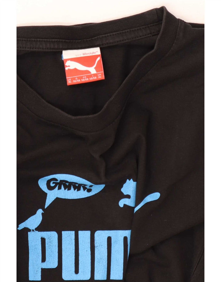 T-shirt grafica da uomo Puma Top XL Nera