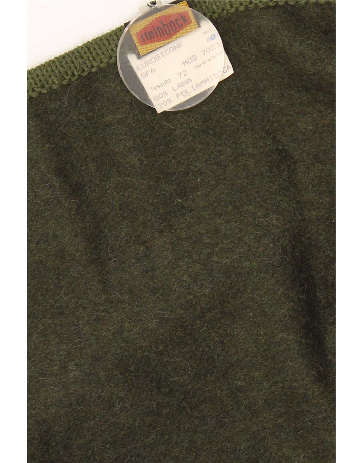 Cappotto a mantella da donna Steinbock EU 40 Lana verde medio