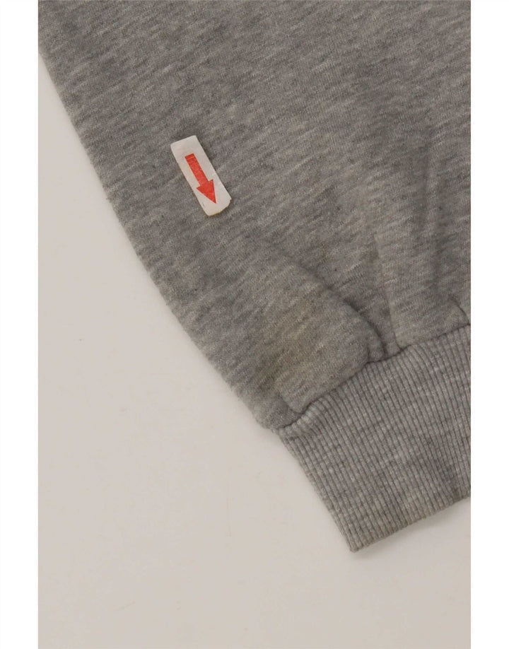 Felpa grafica da donna Zara UK 14 Poliestere grigio medio