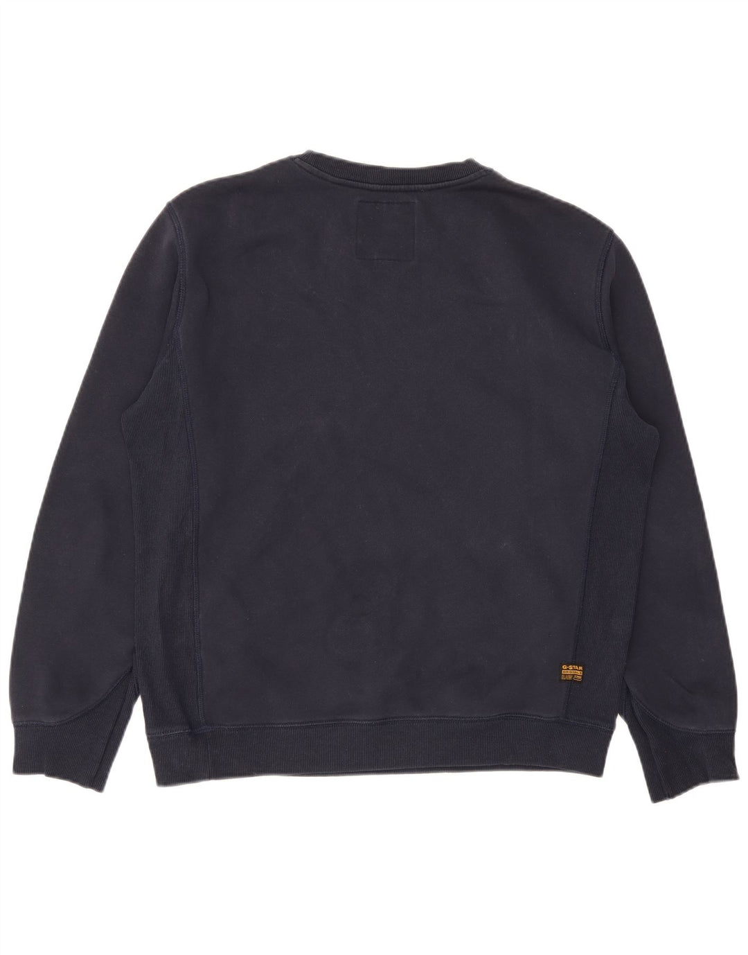 Felpa da uomo G-Star Maglione grande in cotone blu navy