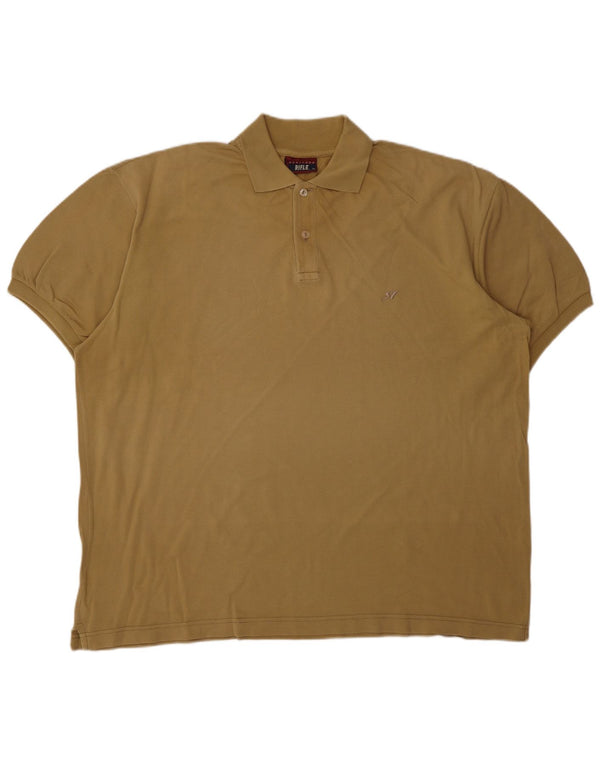 Polo Heritage da uomo RIFLE 2XL in cotone beige