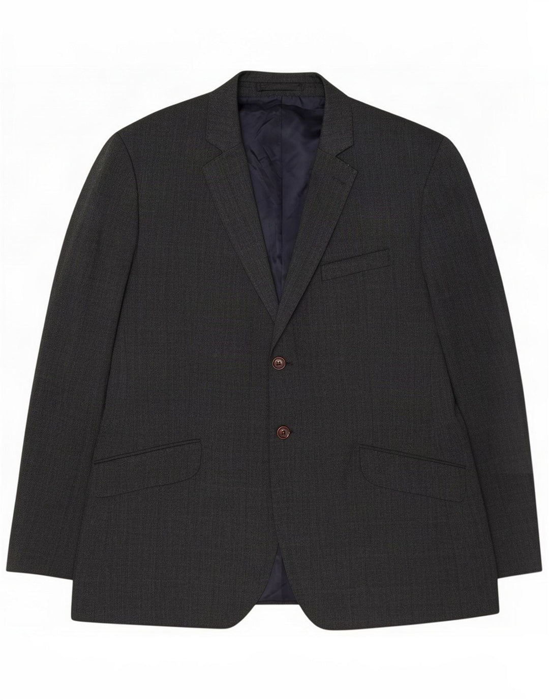 Crew Clothing Giacca blazer da uomo a 2 bottoni UK 44 2XL Poliestere grigio