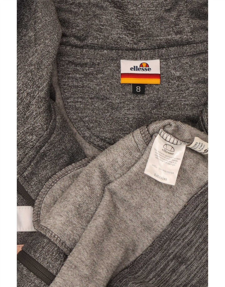Maglione con cappuccio e zip da donna Ellesse UK 8 Small Poliestere color block grigio