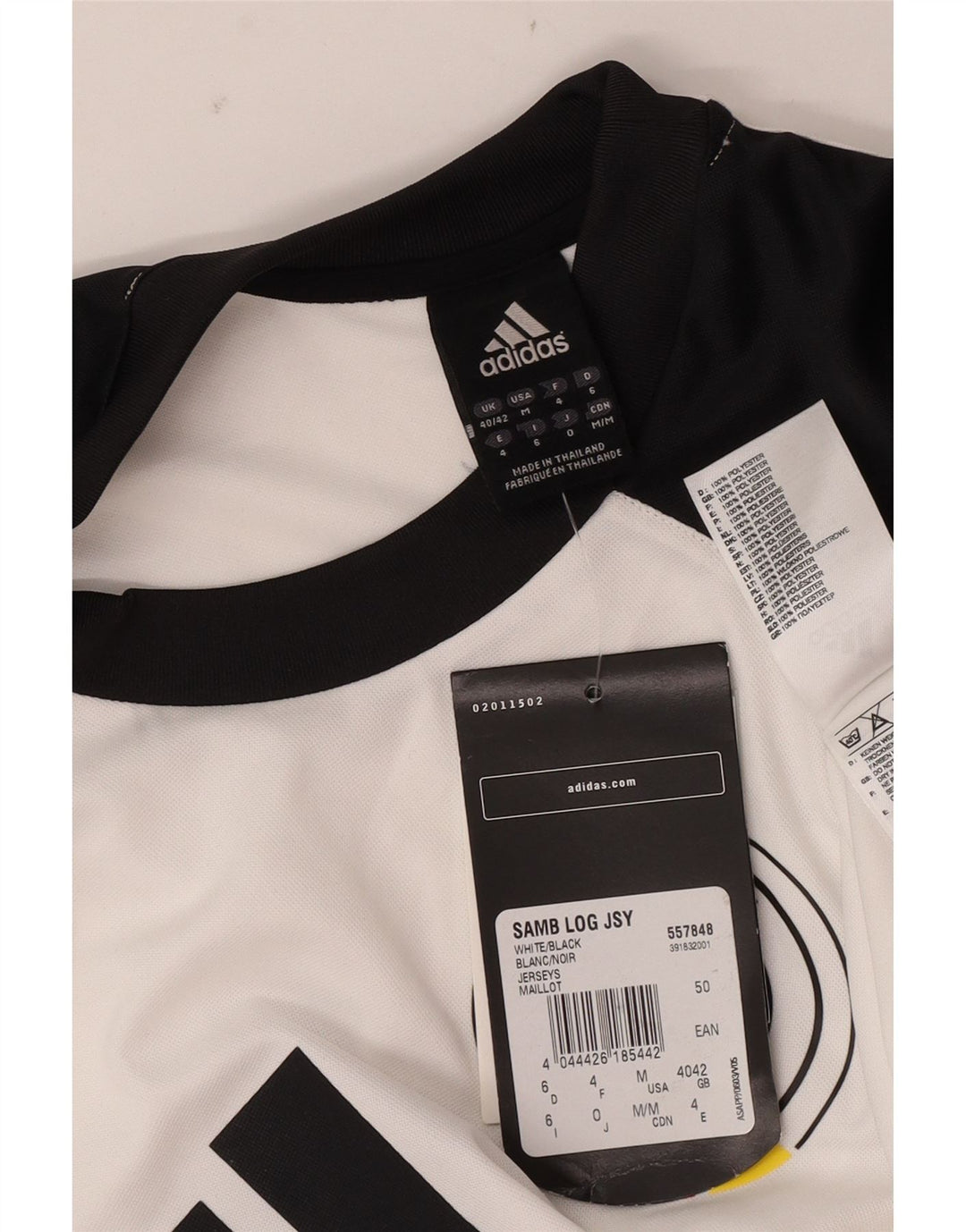 Maglietta grafica da uomo Adidas Top UK 40/42 Poliestere color block bianco medio
