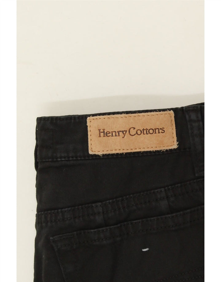 HENRY COTTONS Womens Regular Straight Jeans W29 L31 Black Vintage Henry Cottons and Second-Hand Henry Cottons from Messina Hembry 