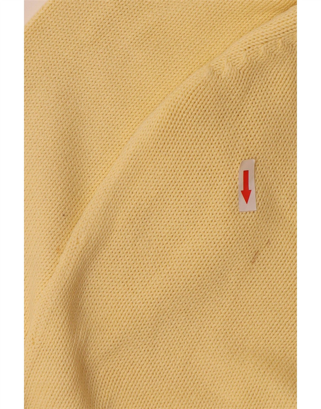 Maglione Zara da uomo con scollo a V grande in cotone giallo
