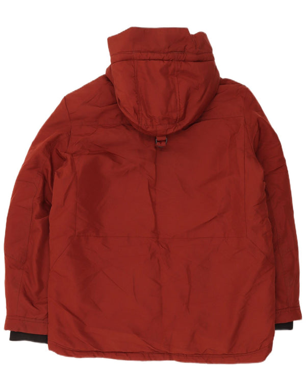 Giacca Parka imbottita con cappuccio da uomo Marks & Spencer UK 40 Large Borgogna invernale