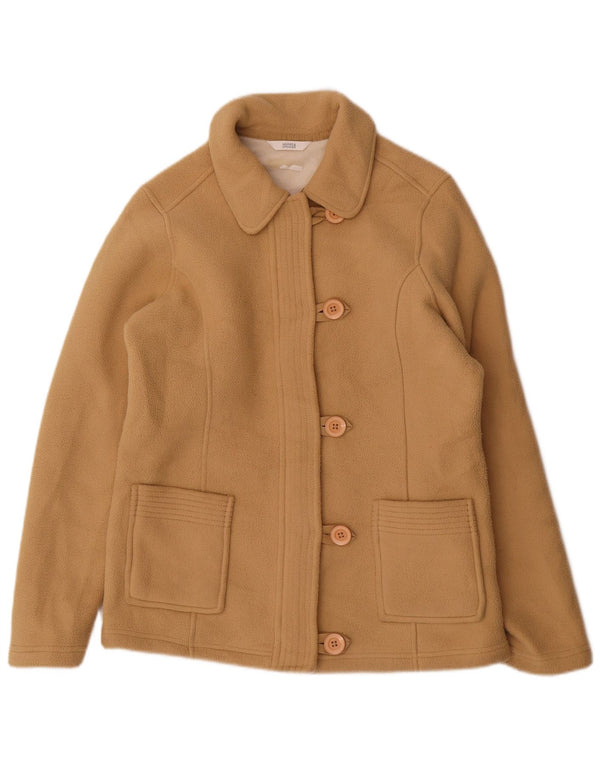 Giacca in pile oversize da donna Marks & Spencer UK 10 Small Beige Poliestere
