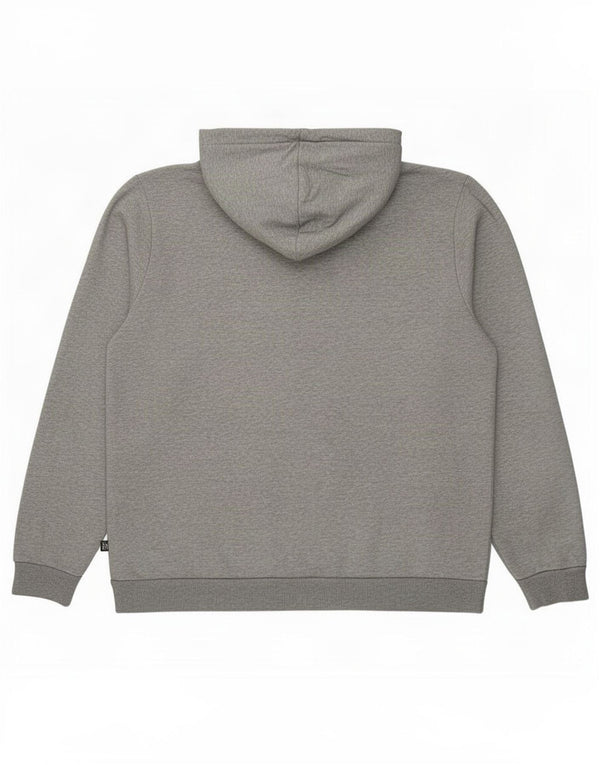 Felpa con cappuccio da uomo Puma Large in cotone grigio