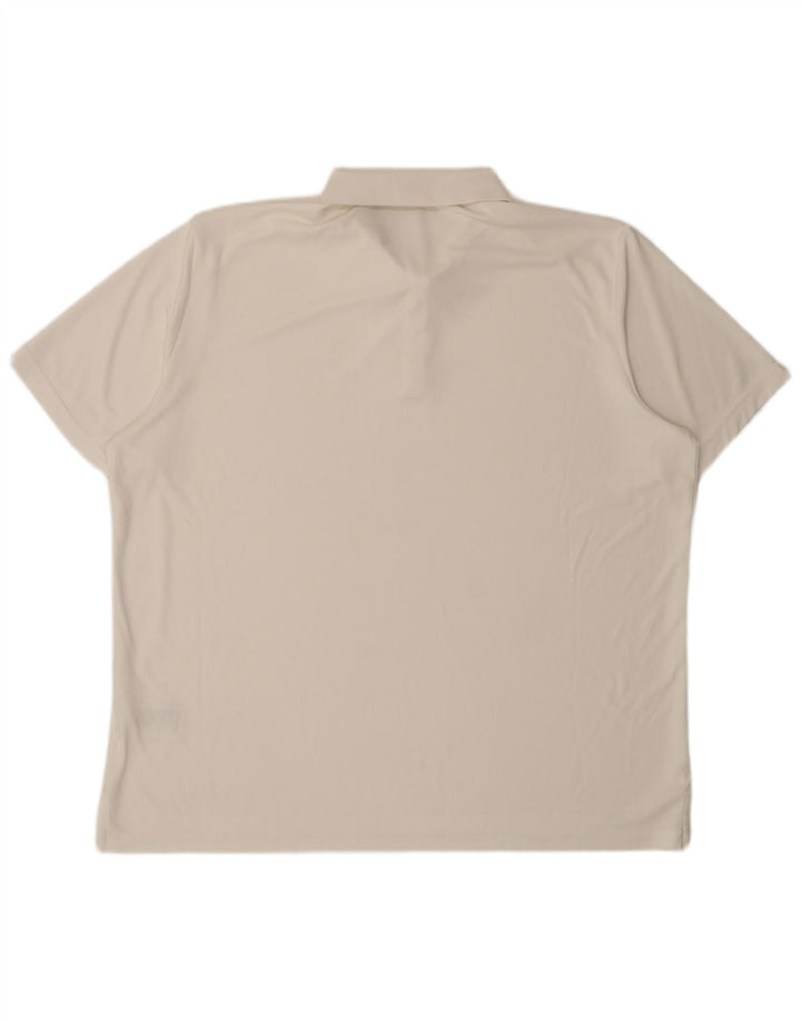Polo Adidas da uomo 2XL poliestere bianco