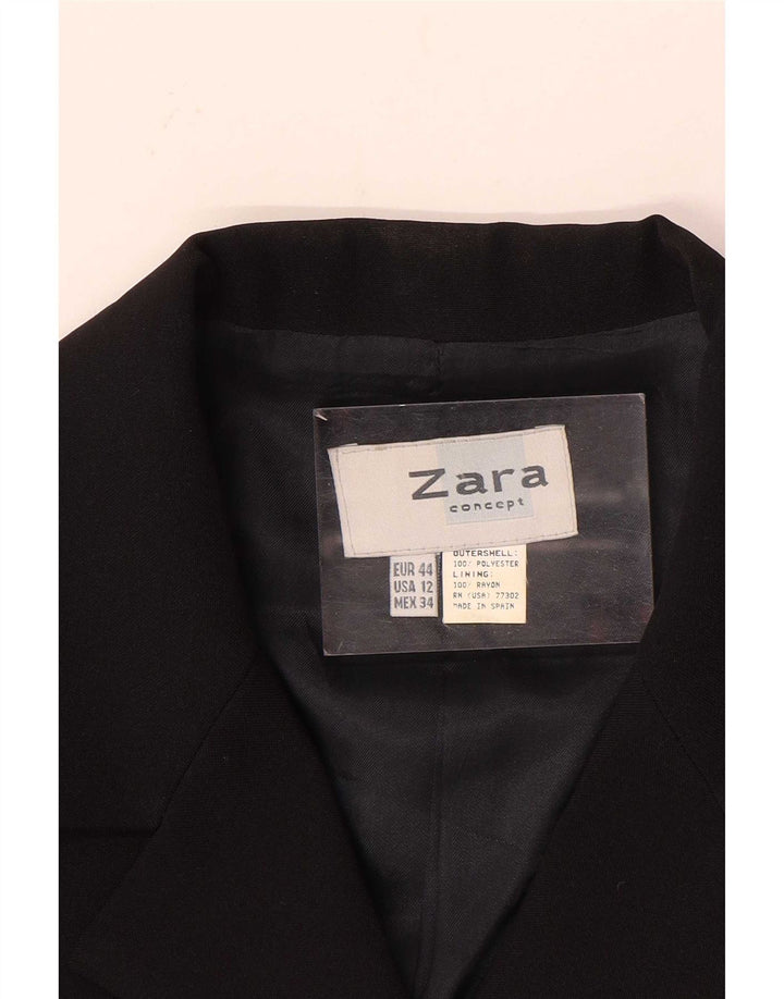Giacca blazer a 4 bottoni da donna Zara EU 44 XL poliestere nero