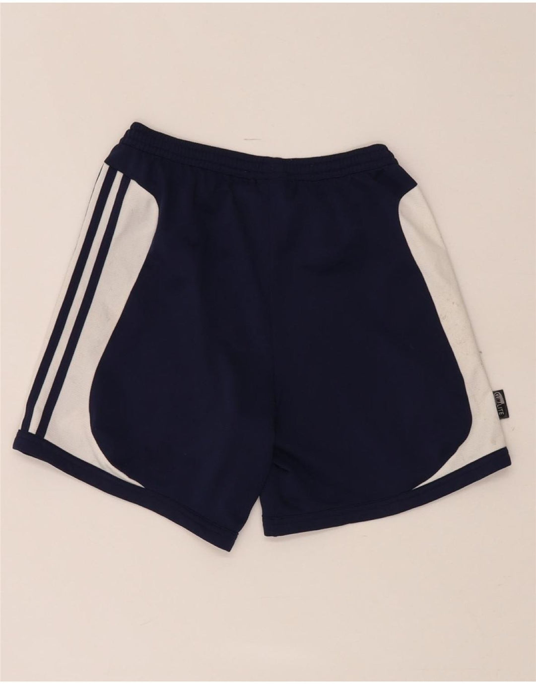 Pantaloncini sportivi ADIDAS Climalite da donna UK 12 Medium Blu Navy Colourblock
