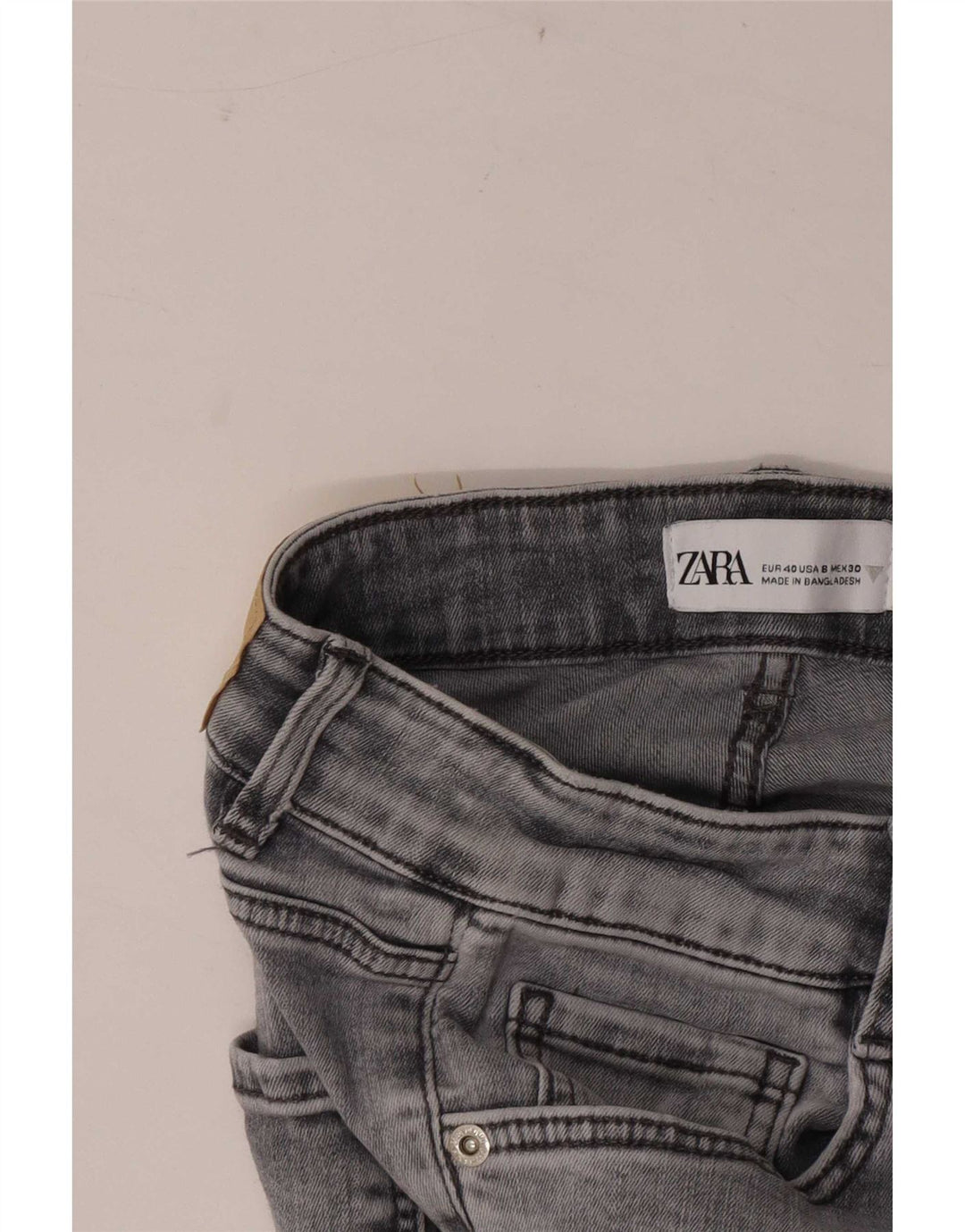Jeans skinny da donna Zara EU 40 medi W30 L28 Grigio