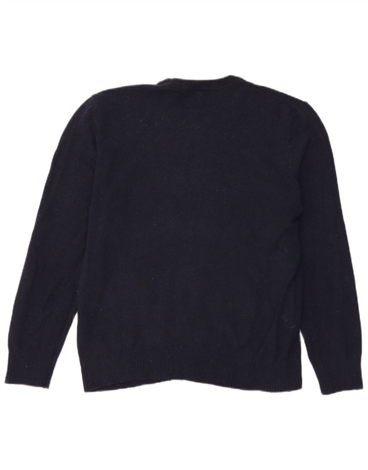 Gap Uomo Maglione Girocollo Maglione Grande Lana Merino Blu Navy