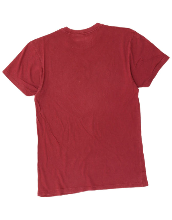 T-shirt grafica da uomo VANS Top in cotone bordeaux medio