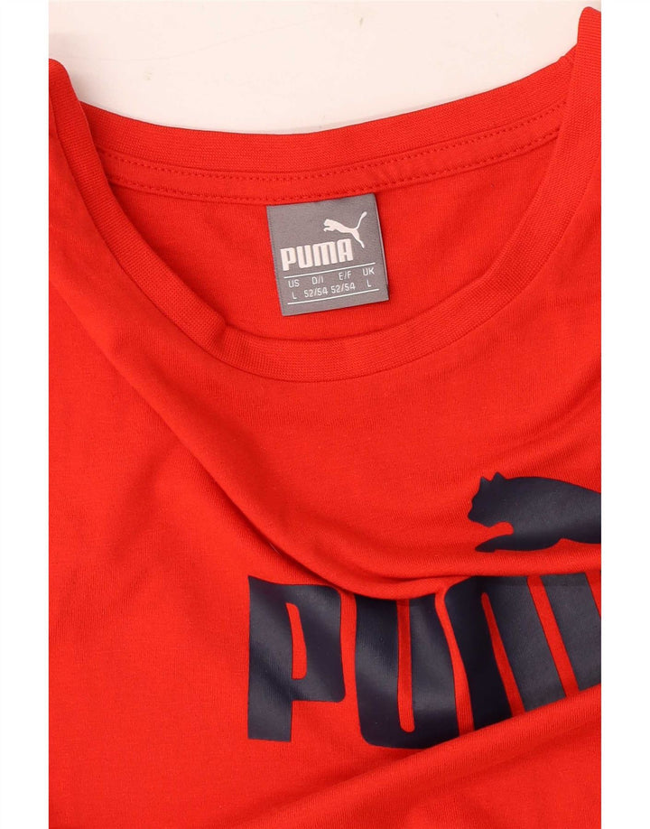 Canotta grafica da uomo Puma Large rossa