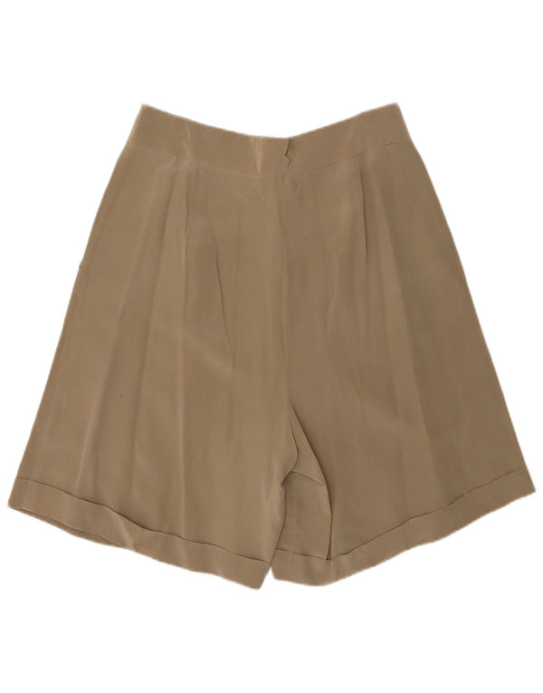 Pantaloncini casual con ancoraggi a vita alta da donna Andrea Mare IT 46 Large W30 Marrone