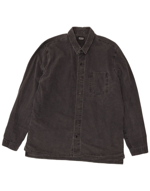 Camicia di jeans da uomo Levi's XL in cotone grigio