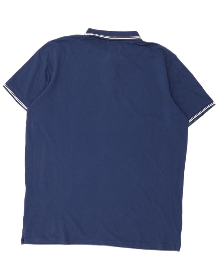 Polo da uomo Carrera 2XL cotone a righe blu navy