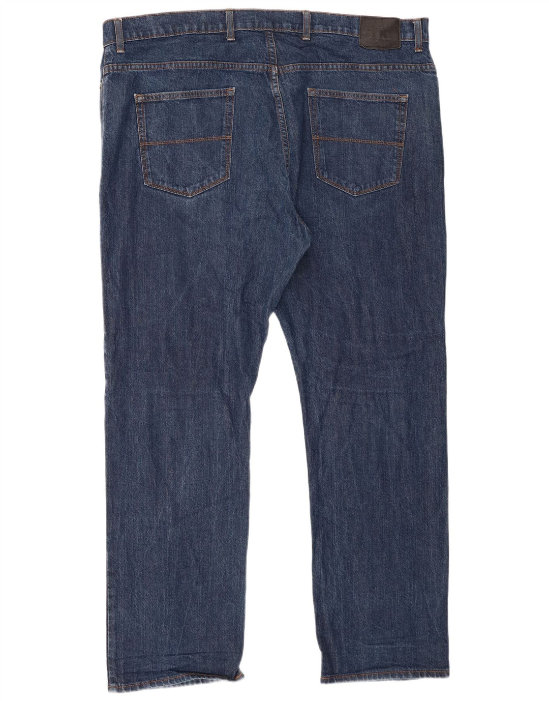 Jeans dritti regolari da uomo Marks & Spencer W42 L31 cotone blu