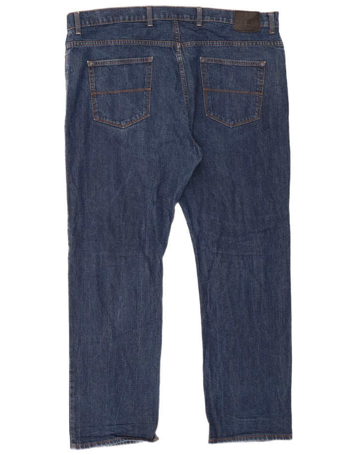 Jeans dritti regolari da uomo Marks & Spencer W42 L31 cotone blu