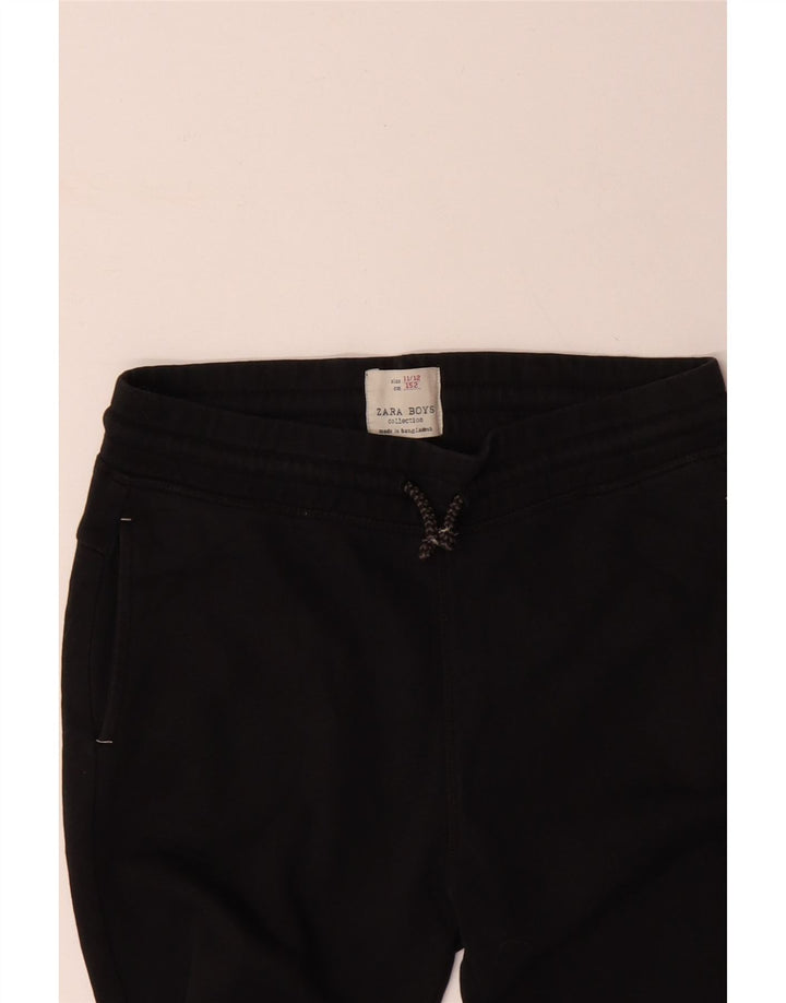 Pantaloni da tuta da ragazzo ZARA Joggers 11-12 anni in cotone color block nero