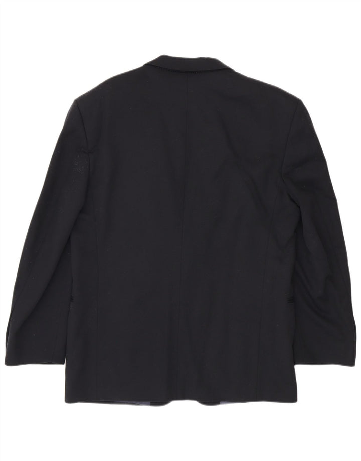 Giacca blazer da uomo a 2 bottoni Ferre UK 38 medio blu navy