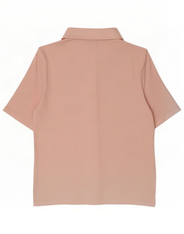 Camicia a maniche corte da donna Marks & Spencer UK 10 Small Rosa Viscosa